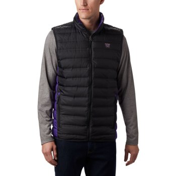 Columbia Gilet Heren, Collegiate Lake 22 Reversible - Washington Zwart Paars, 29LRPGIFX